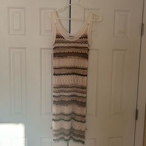Missoni neutral striped dress